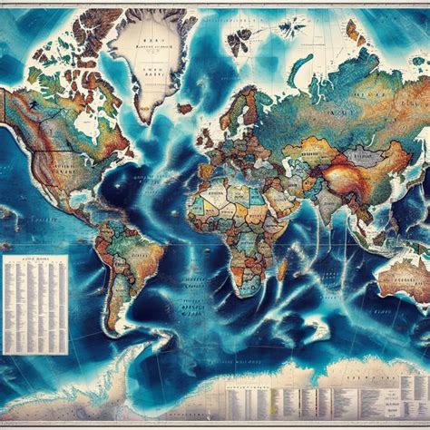 Clear World Map with Continents and Oceans 的图像结果