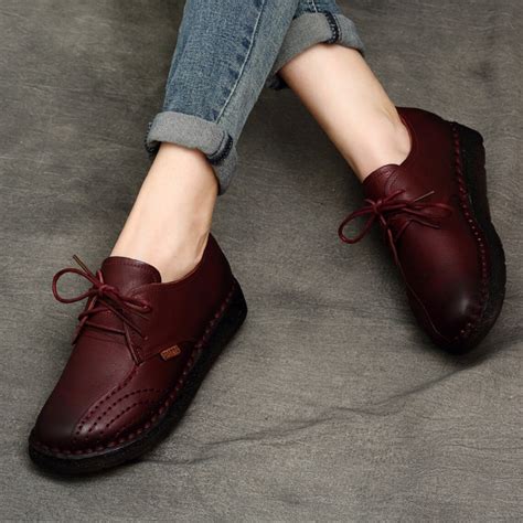 Women Leather Shoes Leather Oxfords Oxford Shoes Soft - Etsy