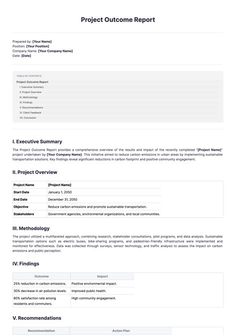 Image result for Outcome of Project Examples