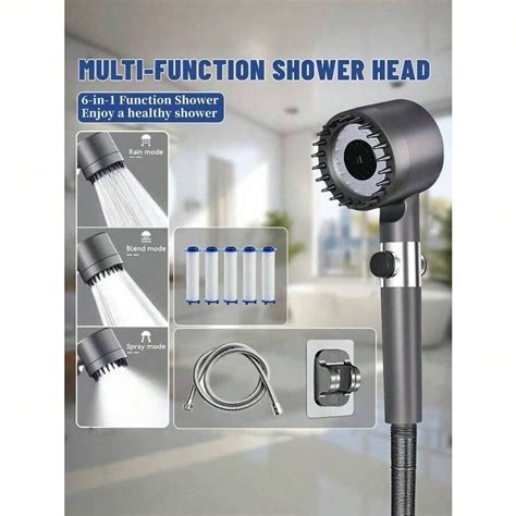 10pcs High Pressure Handheld Shower Head With Filter For Hard Water - 4 ...