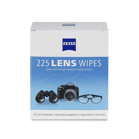 Buy ZEISS Lens Wipes, Pre-Moistened Eye Glass Cleaner Wipes, 225 Count ...
