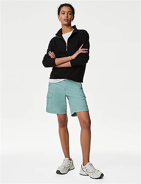 Buy Lyocell™ Rich Cargo Tea Dyed Shorts at Marks & Spencer