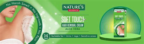 NATURES ESSENCE Soft Touch Hair Removal Cream For Women-Aloe Vera, 50 ...