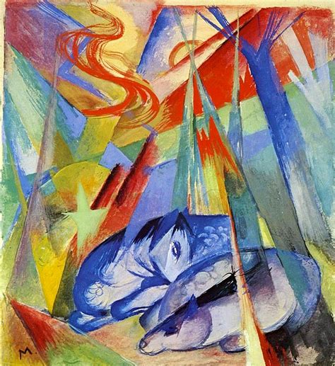 'Sleeping Animals ' by Franz Marc http://www.franzmarc.org/franz-marc ...
