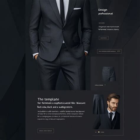 Black suit clothing promotion template | Premium AI-generated image