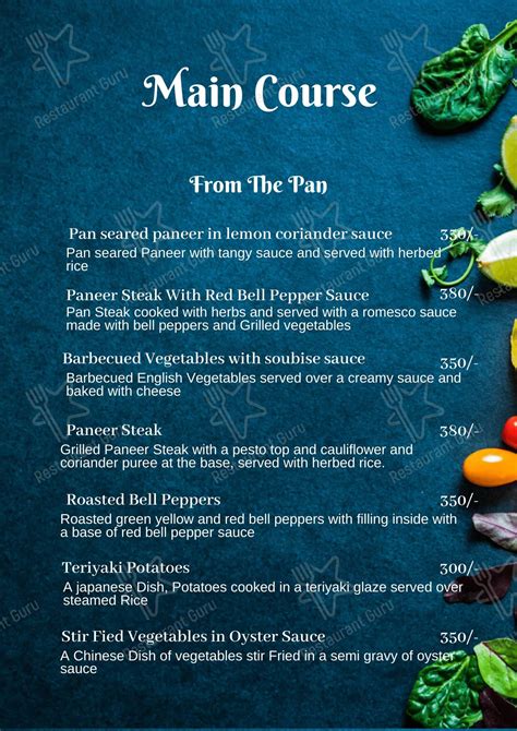 Menu at Alfresco By Chef Raizada, Bhopal