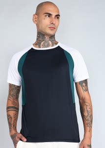 BEING HUMAN Solid Men Crew Neck Blue T-Shirt - Buy BEING HUMAN Solid ...