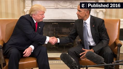 Trump and Obama Hold Cordial 90-Minute Meeting in Oval Office - The New ...