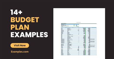 Image result for Budget Plan Example