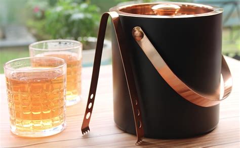Buy KitchCrux 1.5L Stainless Steel-Copper Double-Walled Insulated Ice ...