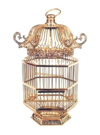 6 Arm Hexagonal Bird Cage in Brass With Good Polishing-001A50 – www ...