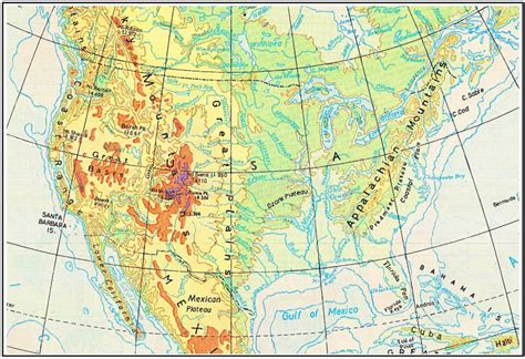 USA Geography Map 的图像结果