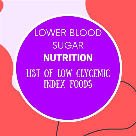 Low Glycemic Foods List Guide - Infoupdate.org