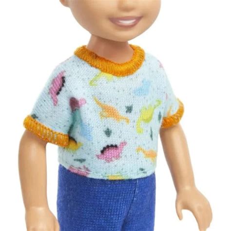 Barbie Chelsea Doll, Small Boy Doll Wearing Removable One-Piece With D ...