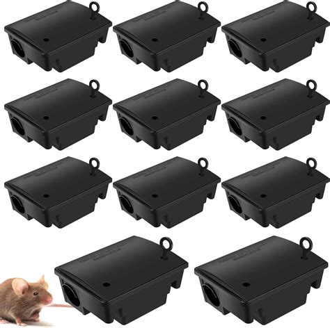 Amazon.com : Qualirey 12 Packs Mouse & Rat Bait Station with Keys Rat ...
