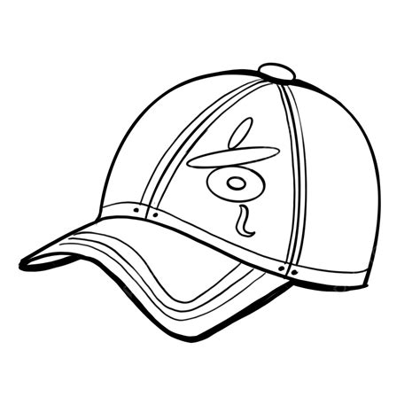 Baseball Hat Clip Art Black And White