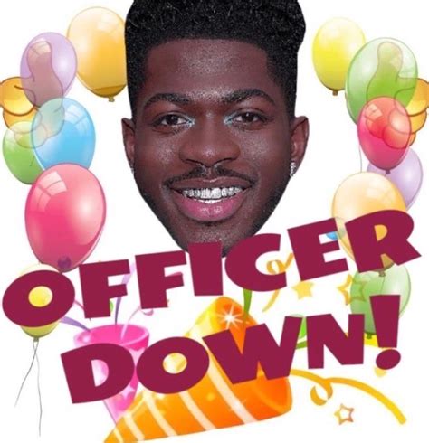 PHOTO Officer Down Lil Nas Meme
