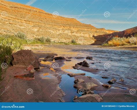 San Juan River in Southern Utah Stock Image - Image of juan, silt ...