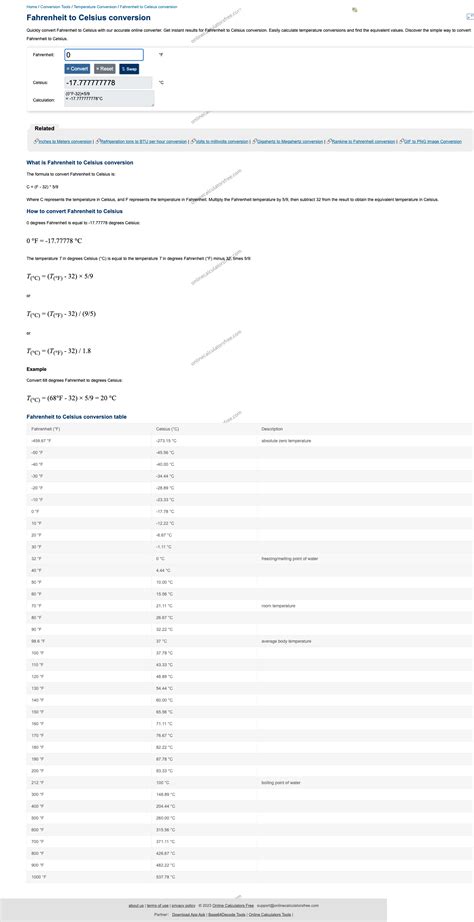 450 Fahrenheit to Celsius | Convertir °F en °C : Guide Rapide & Facile ...
