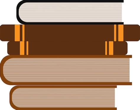 A bundle of the books | Premium Vector