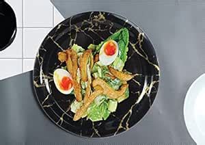 Buy ONEX Deluxe Melamine 8 Inch Snacks and Starters Quarter Dinner ...