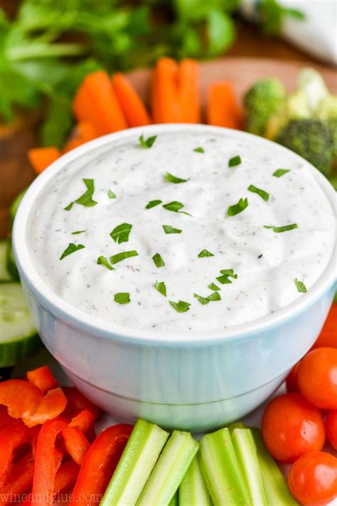 This Healthy Vegetable Dip Recipe is really easy, light on calories ...
