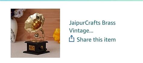 Buy JaipurCrafts Brass Vintage Gramophone Showpiece for Home and Living ...