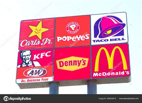 American Fast Food Restaurant Logos