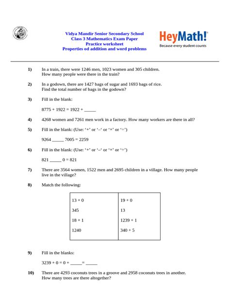 Image result for Cbsc Class 3 Math Practice Pause