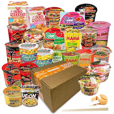 Amazon.com: FOODIE BOXX Asian Instant Ramen Noodles Variety Pack with ...