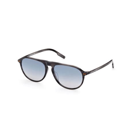 Buy Ermenegildo Zegna EZ0202 UV Protected Oval Sunglasses for Men Online