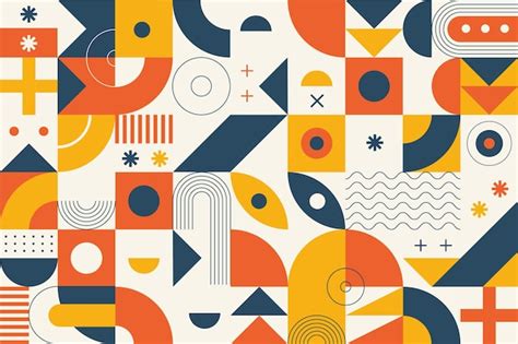 Abstract geometric shapes background | Premium Vector