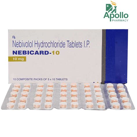 Nebicard-10 Tablet 10's Price, Uses, Side Effects, Composition - Apollo ...