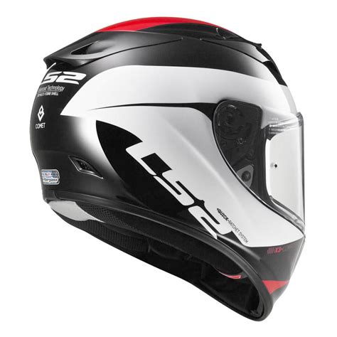 LS2 FF323 R Comet Gloss Black Red Helmet– Moto Central