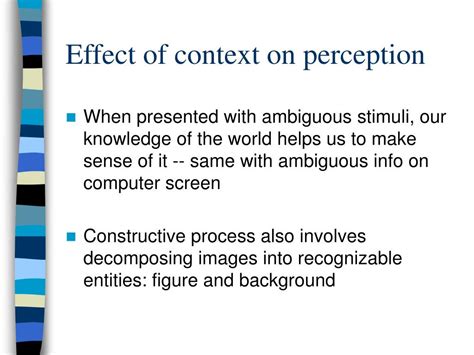 Context Perception
