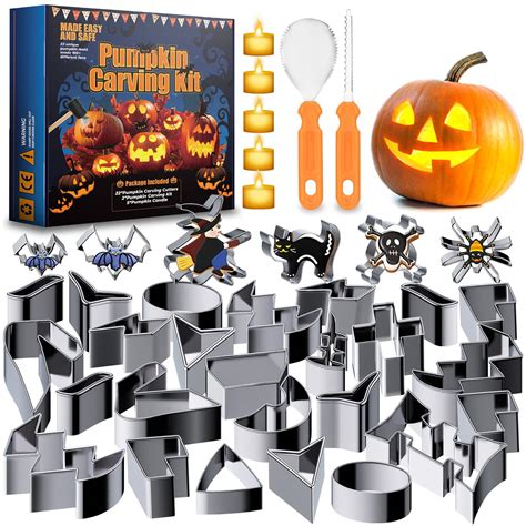 29pcs Pumpkin Carving Tools Easy And Safe Pumpkin Carving Kit ...
