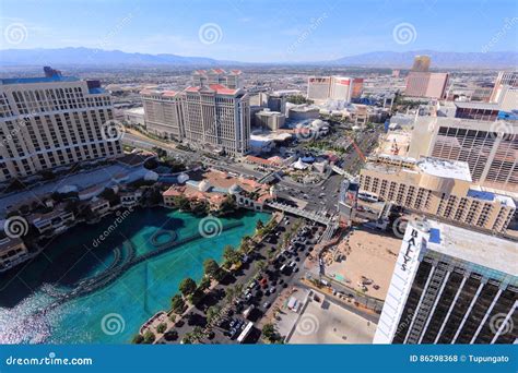 Las Vegas aerial view editorial stock photo. Image of tourism - 86298368