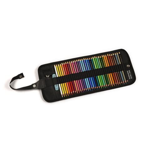 KIN Polycolor Coloured Pencils - Set of 36 - Roll Up Pencil Case| Art ...