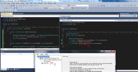 WCF Test Client 的图像结果