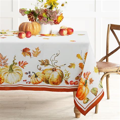 Fall Tablecloth Pumpkin Tablecloths Autumn Table Cloths Fall ...