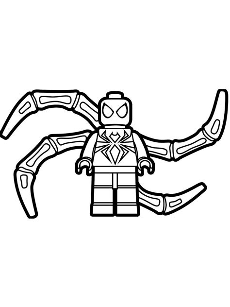 Lego Venom Coloring Page Venom Coloring Pages Lego Spider Marvel Heroes ...