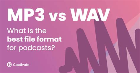 MP3 vs WAV File Types - Which is Best for Podcasters? | Captivate
