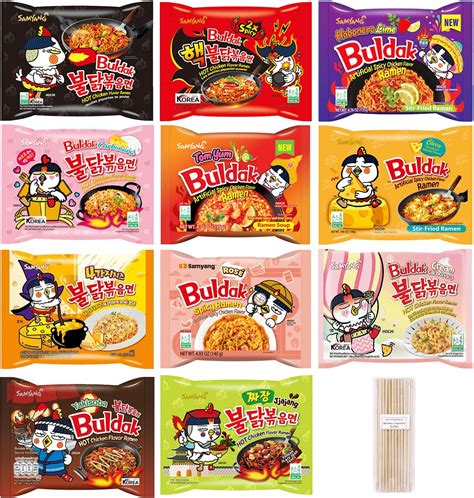 Amazon.com : Samyang Buldak Hot Spicy Chicken Ramen Noodle Korean Stir ...