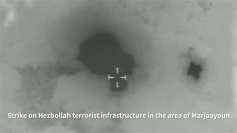 Israel army video claims to strike Hezbollah launcher in Lebanon