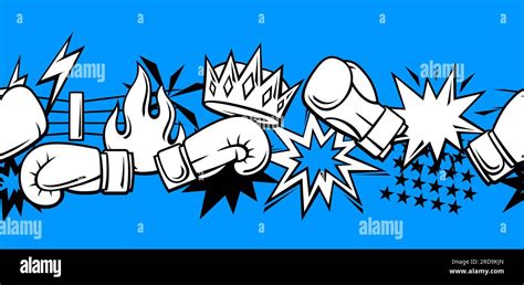 Cartoon Boxing Pattern 的图像结果