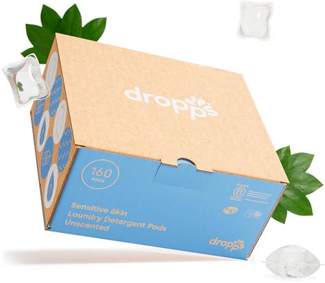 Amazon.com: Dropps Sensitive Skin Laundry Detergent Pods: Unscented | 160 Count | HE Compatible ...