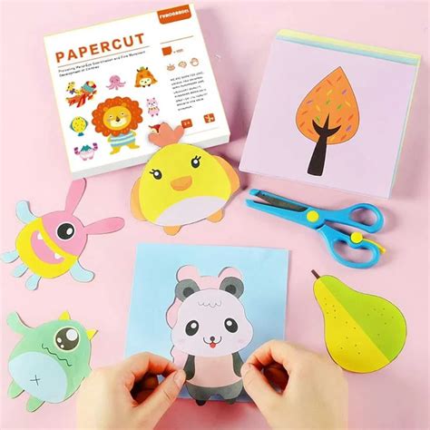 Buy Safe DIY Craft Kits for Kids with Scissors and Colorful Paper – DOD ...