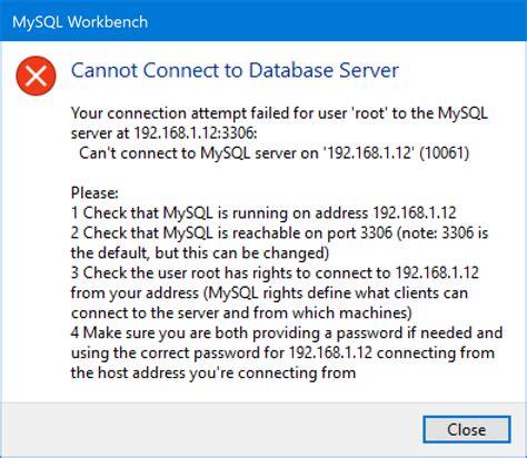 Image result for 10061 Error MySQL