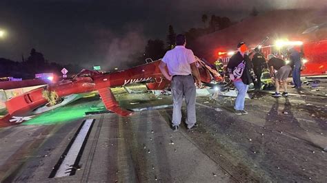 US: Medical Helicopter Crashes On Sacramento Highway, Causing Major ...