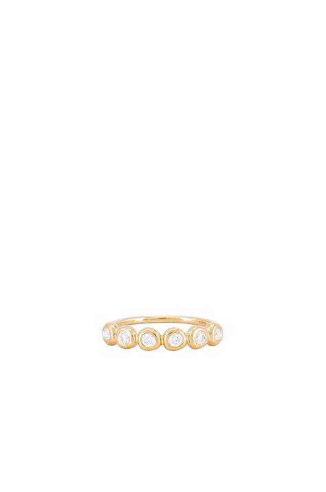 EF COLLECTION Diamond Pillow Stack Ring in Gold | REVOLVE